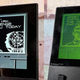 A side-by-side photo of the Analogue Pocket running a Game Boy game in two different display settings.